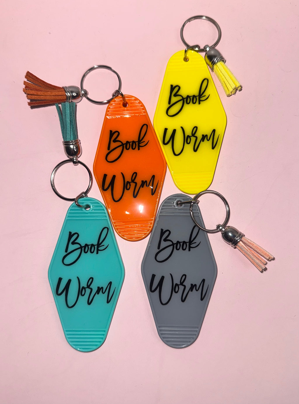 Book Worm Keychain