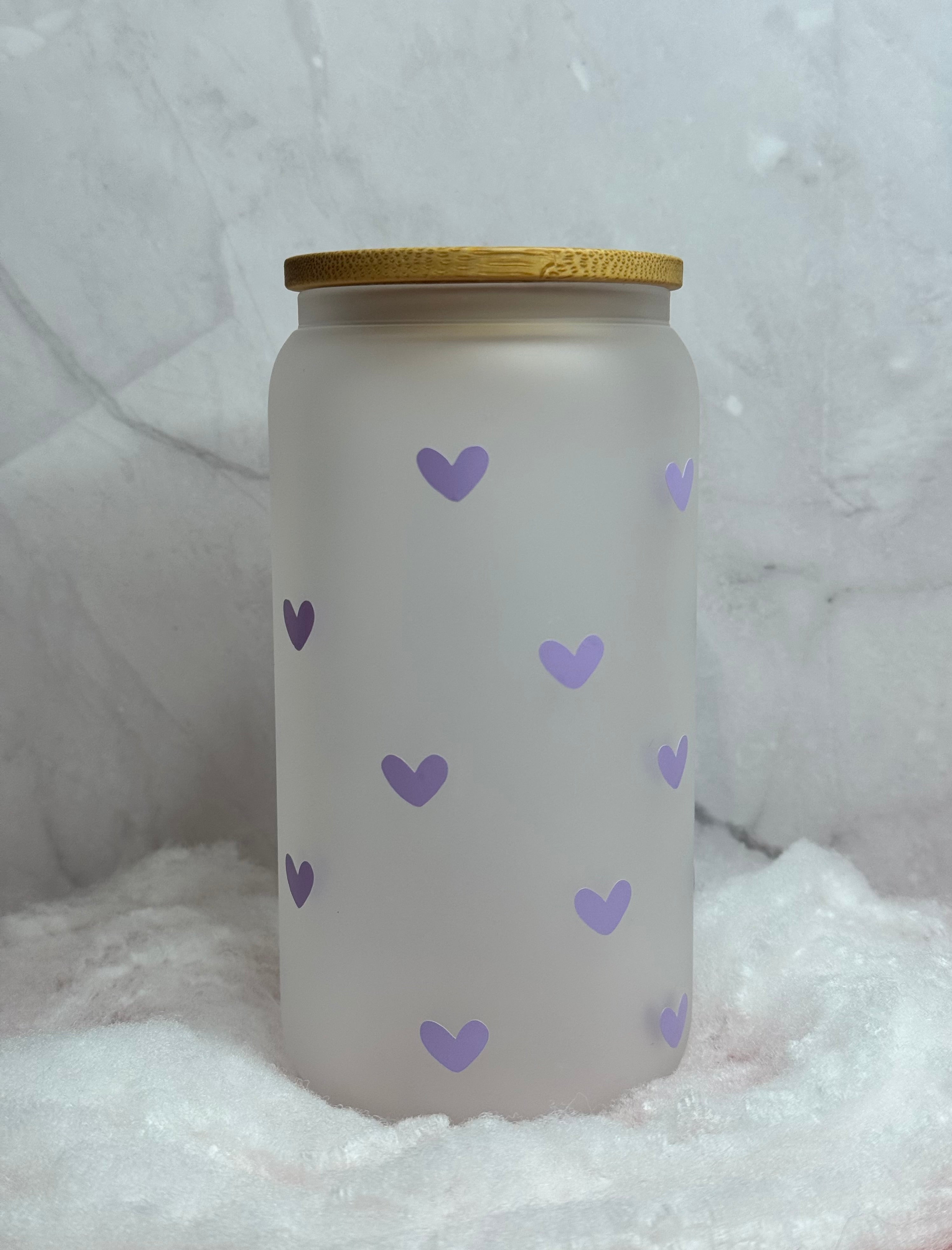 Mini Hearts Glass Tumbler