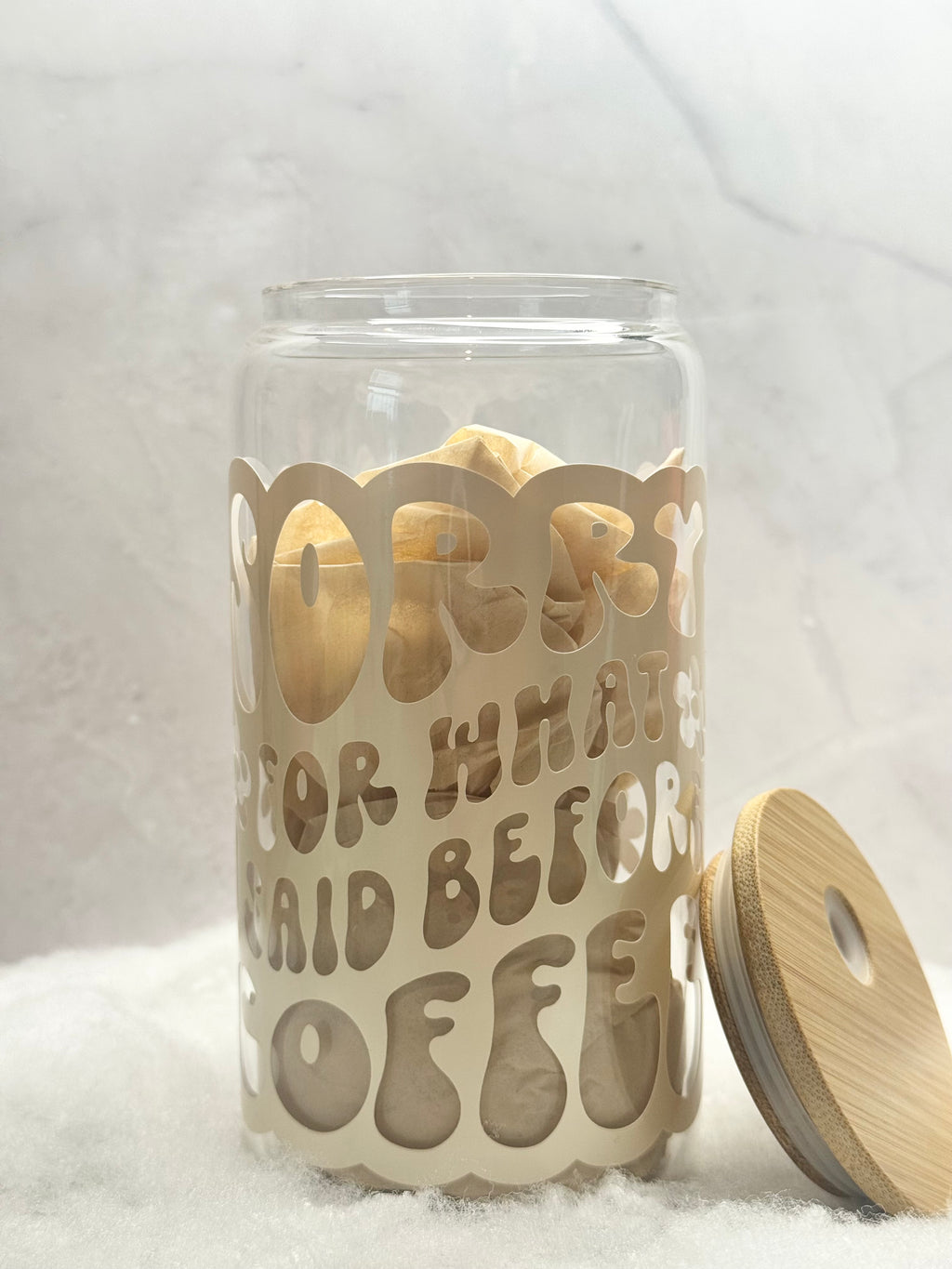 Sorry For What I Said Before Coffee Tumbler