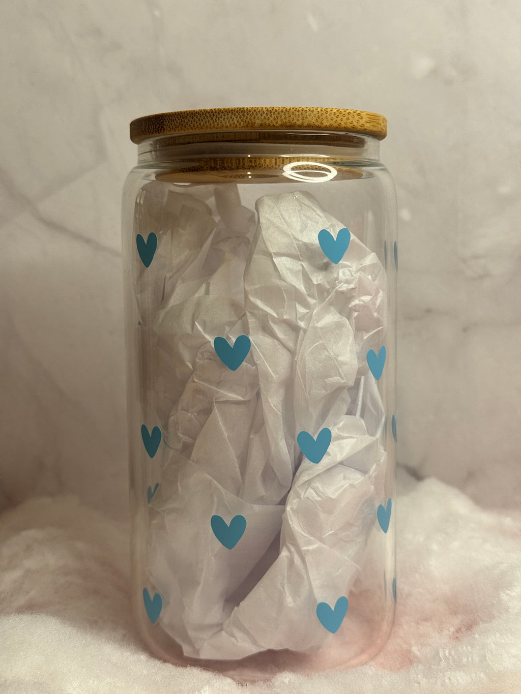 Mini Hearts Glass Tumbler