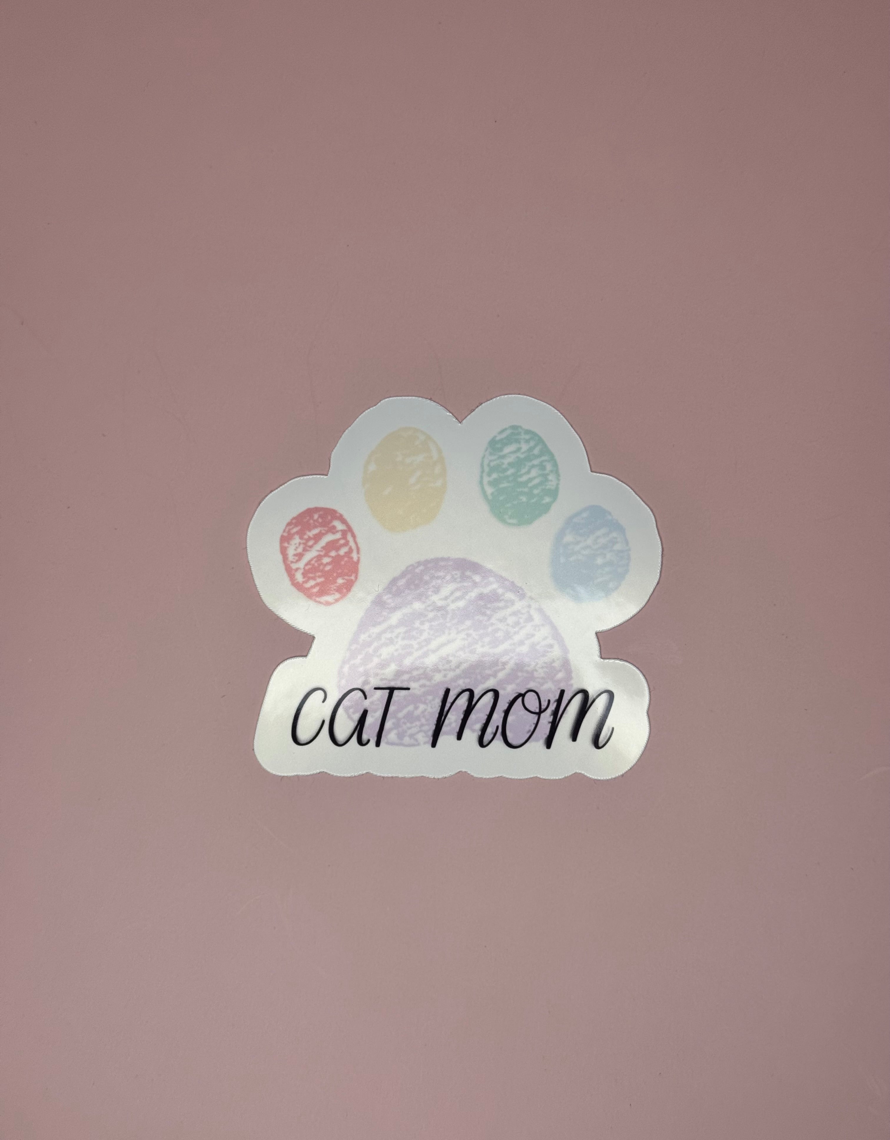 Cat Mom Sticker