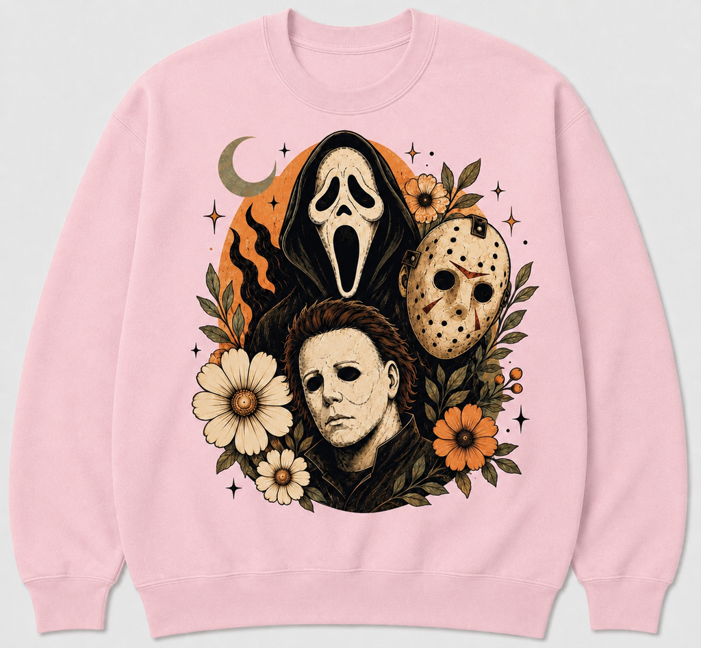 Floral Slasher Trio Crewneck