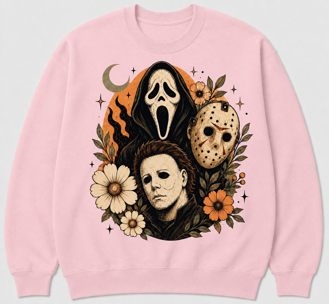 Floral Slasher Trio Crewneck