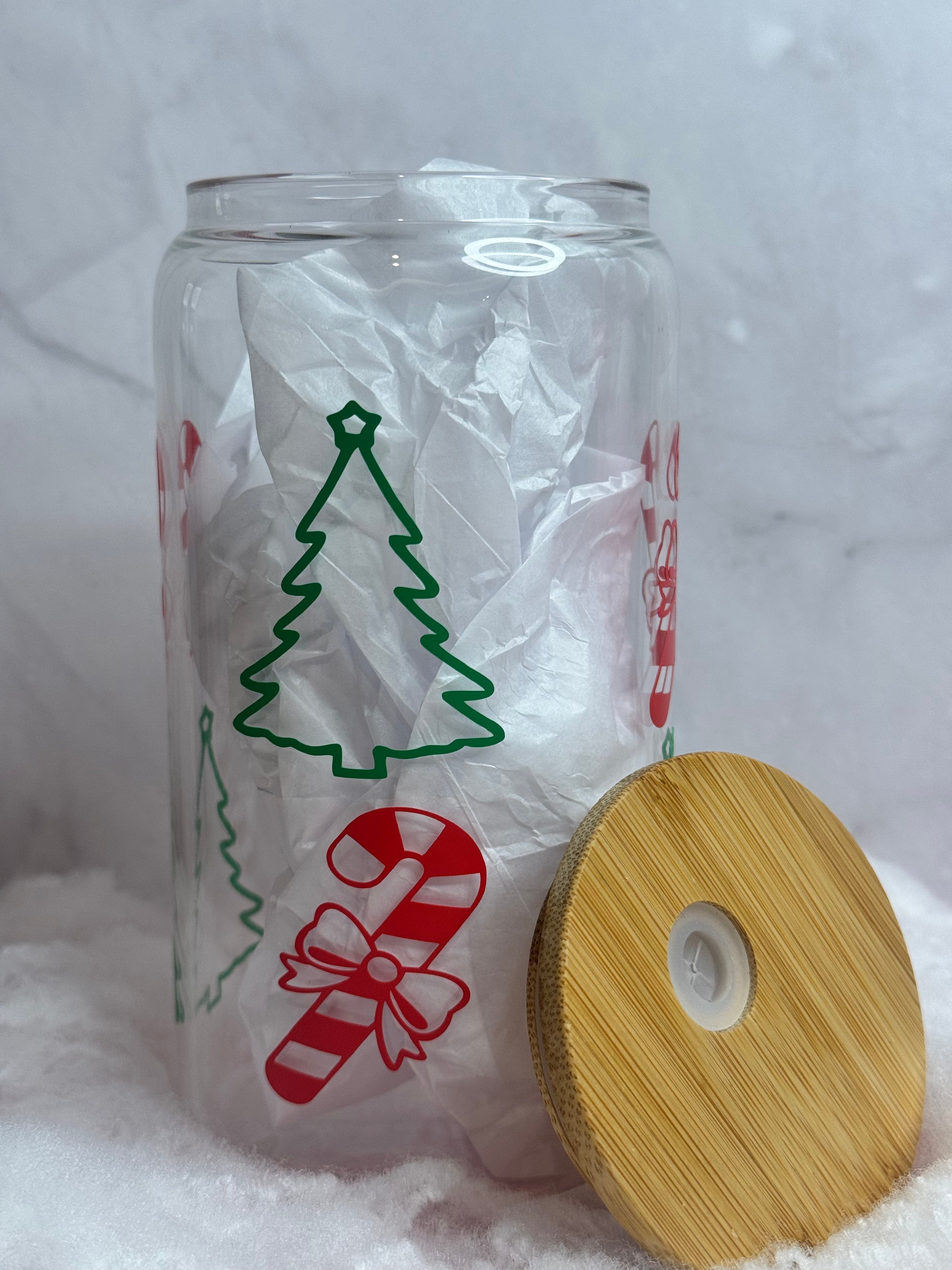 Christmas Tree and Candy Cane Tumbler