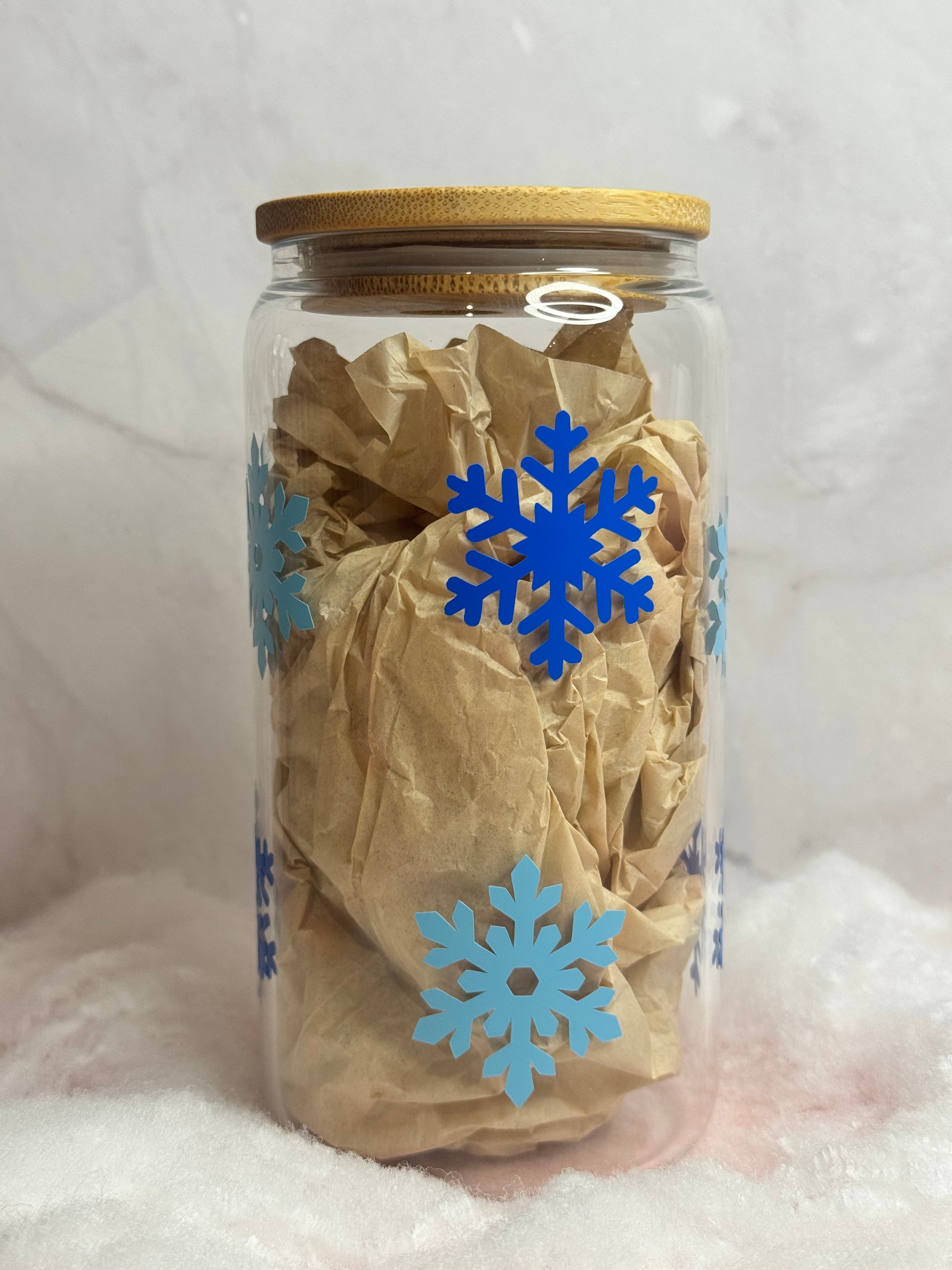 Let It Snow Snowflake Tumbler