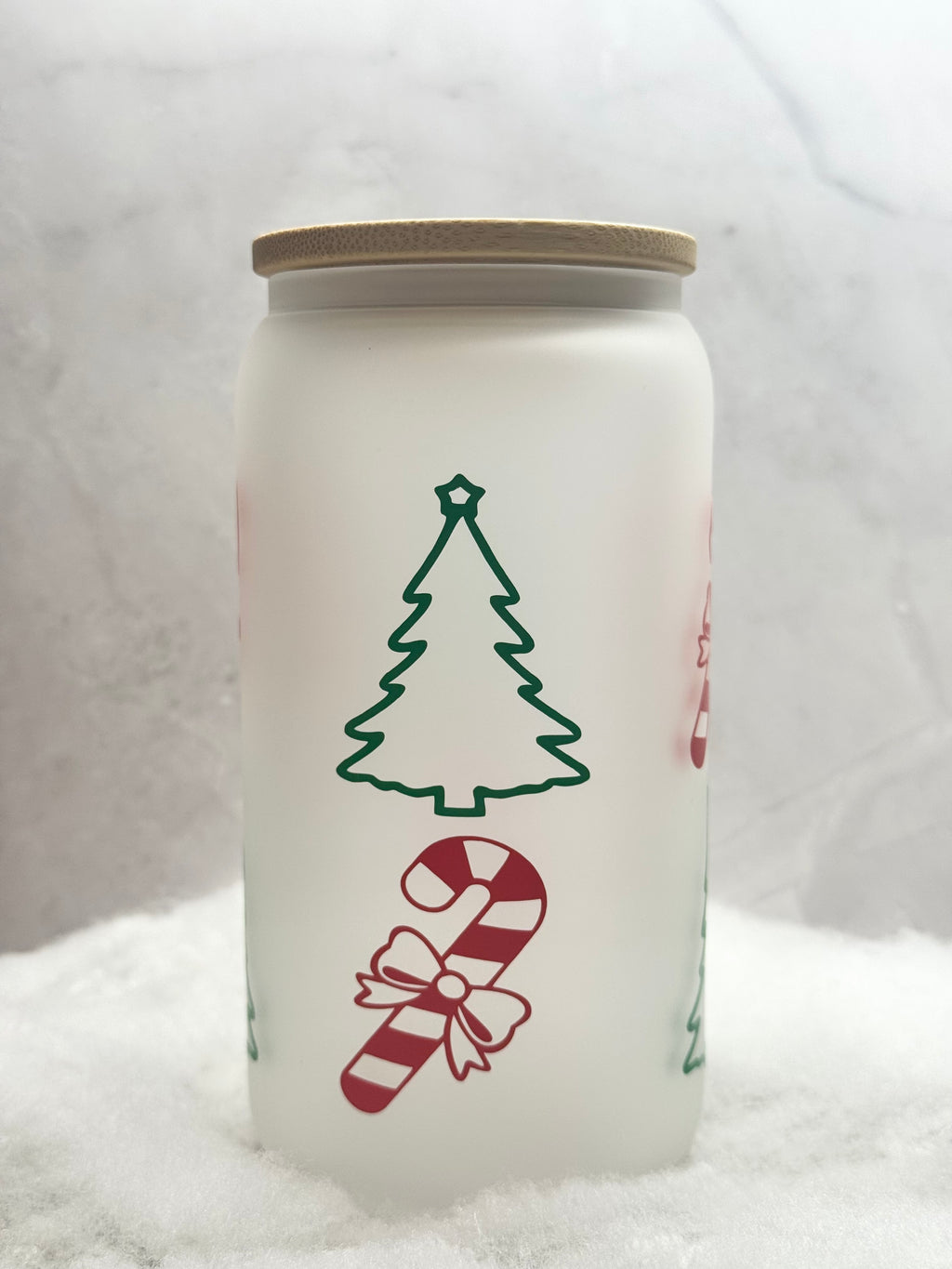 Christmas Tree and Candy Cane Tumbler