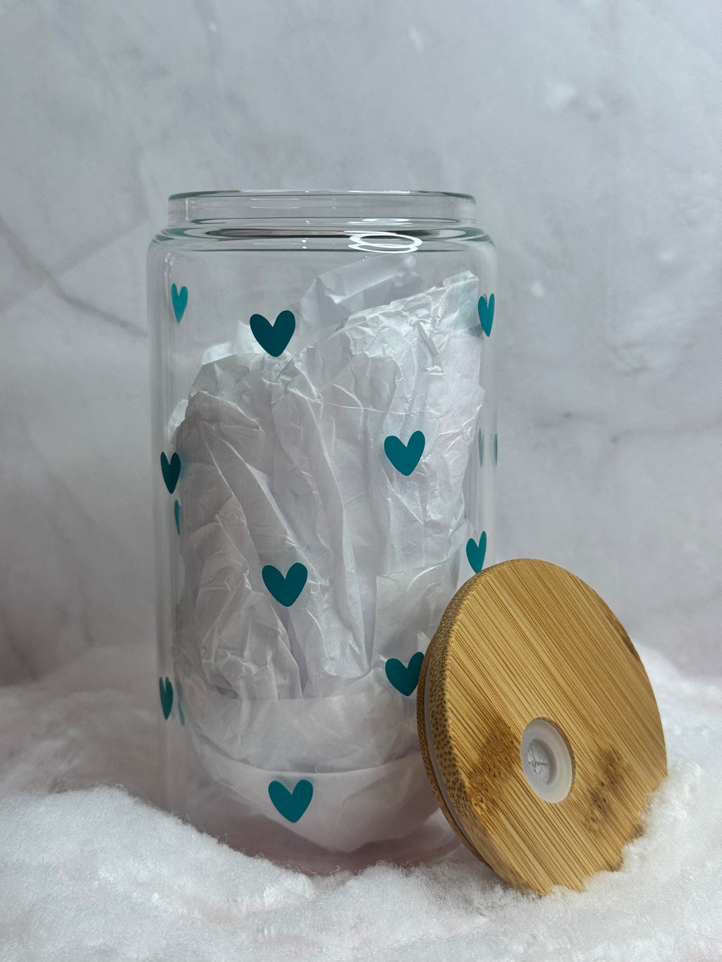 Mini Hearts Glass Tumbler