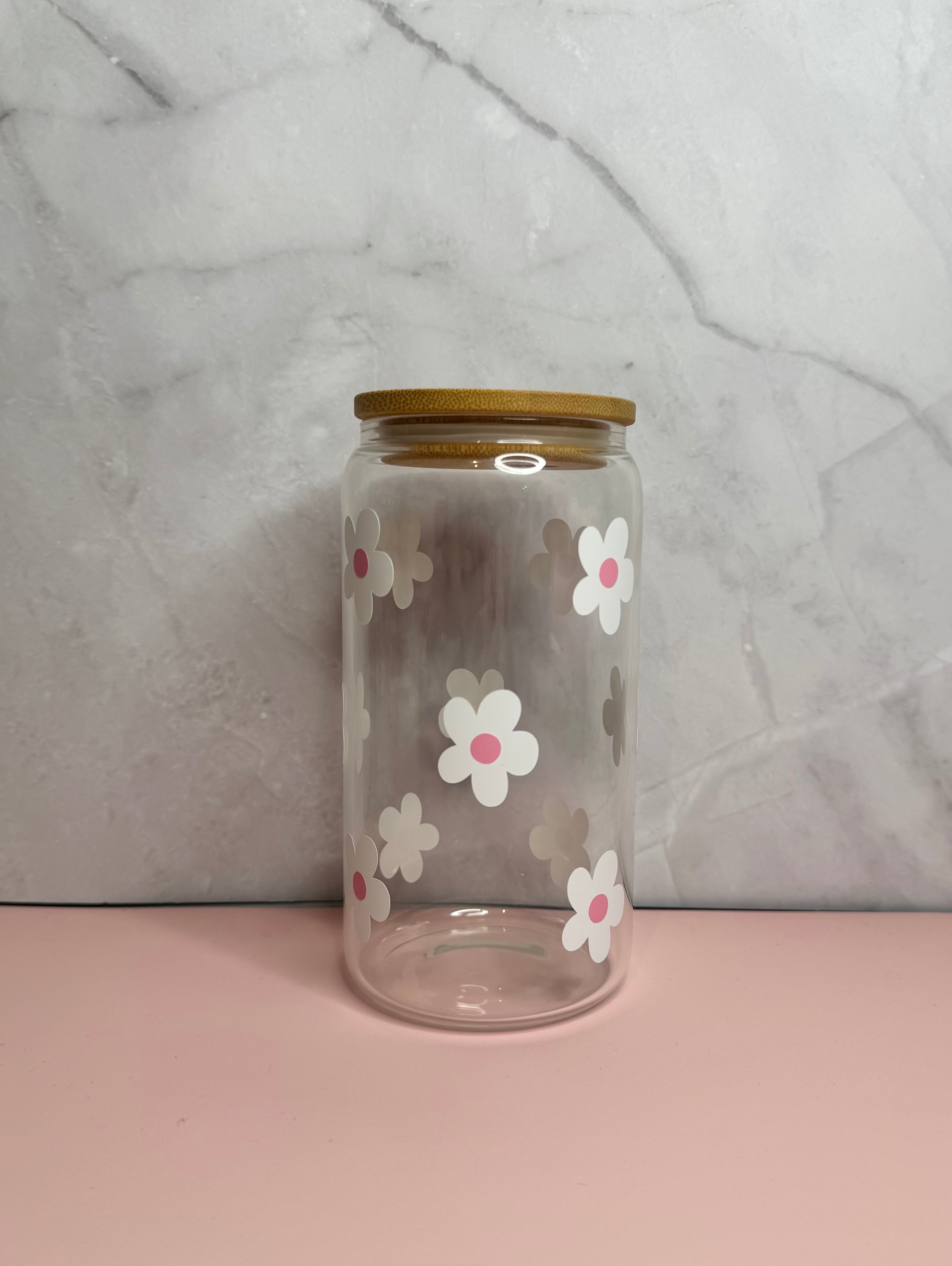 White Flowers Tumbler
