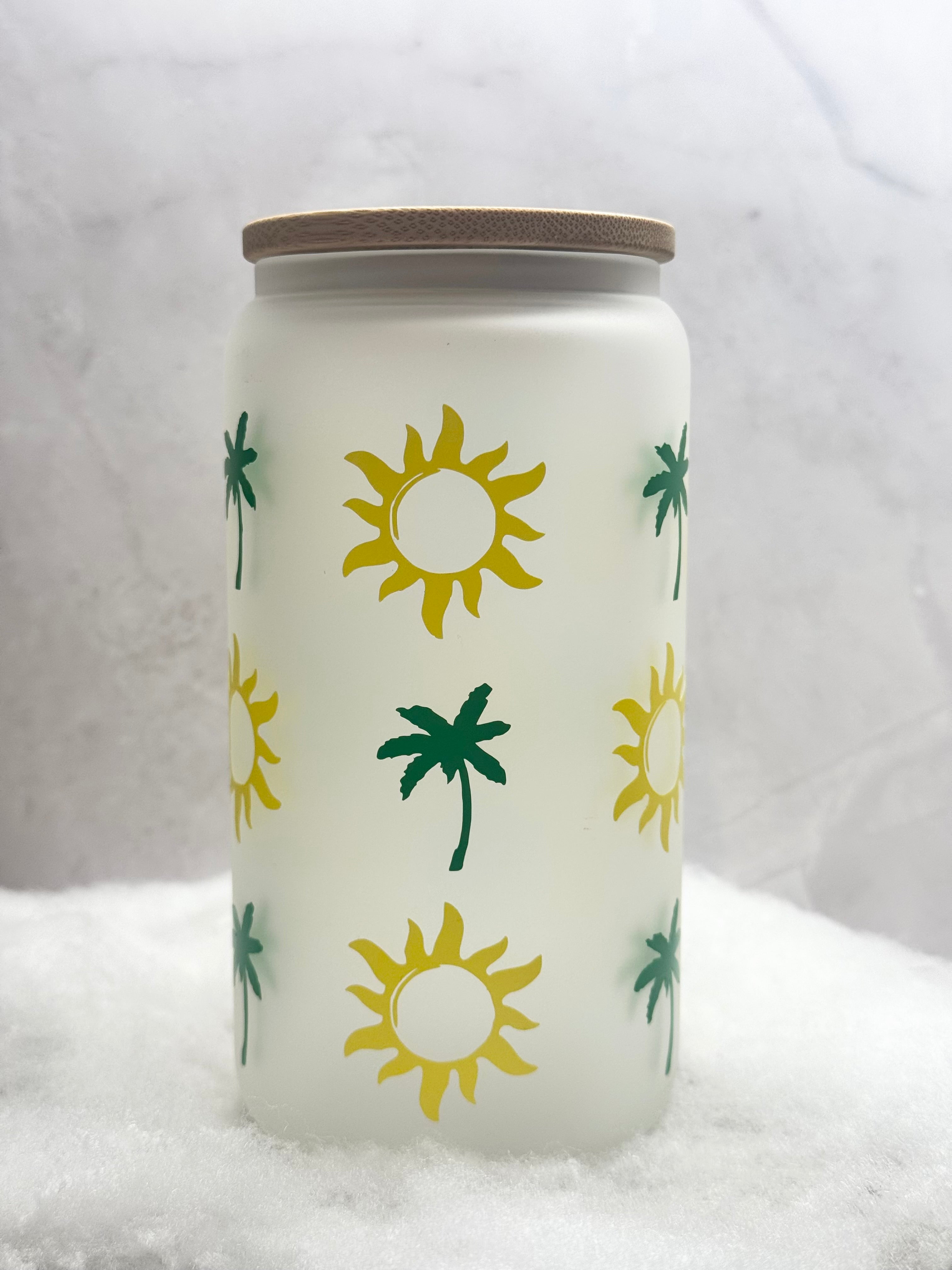 Palm Trees and Suns Tumbler