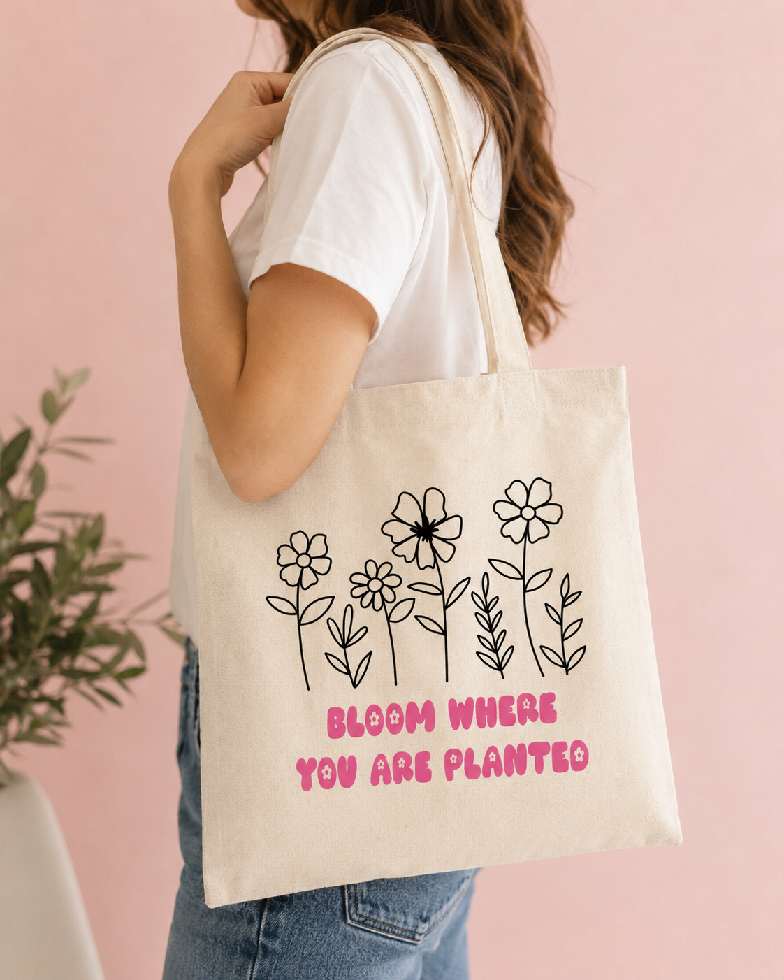 Bloom Where You Are Planted Tote Bag