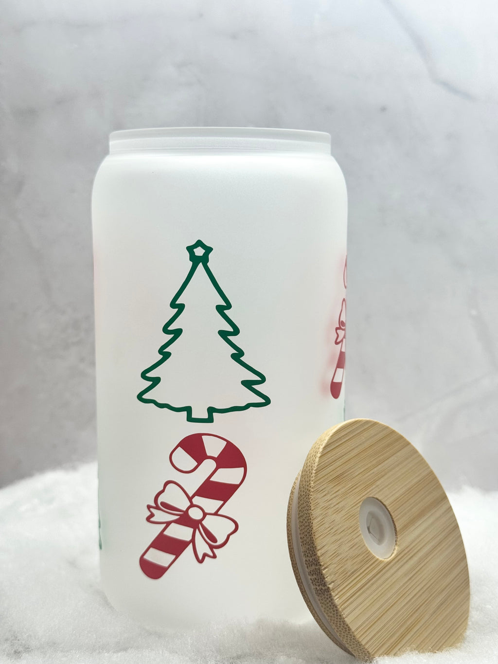 Christmas Tree and Candy Cane Tumbler