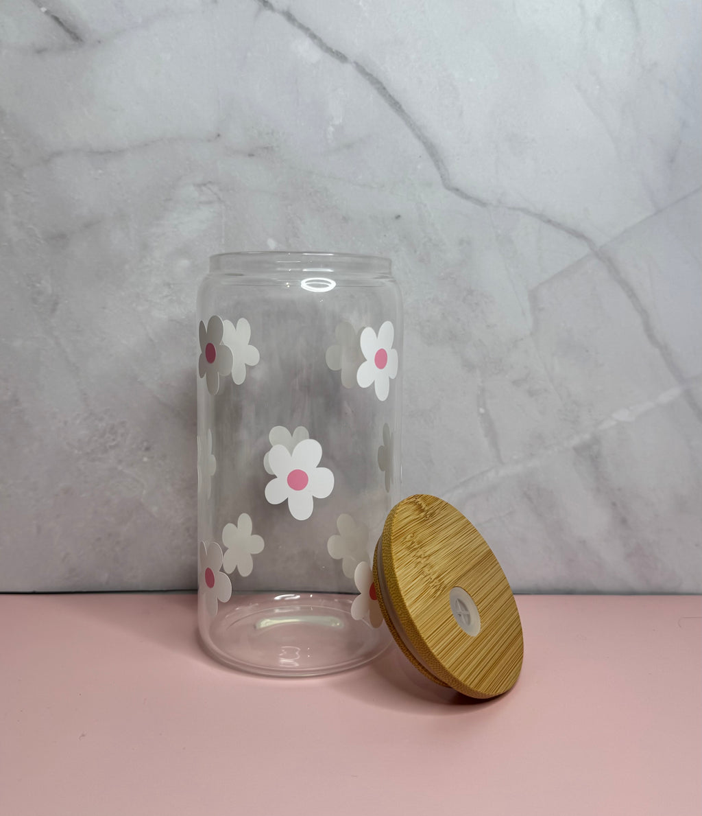 White Flowers Tumbler