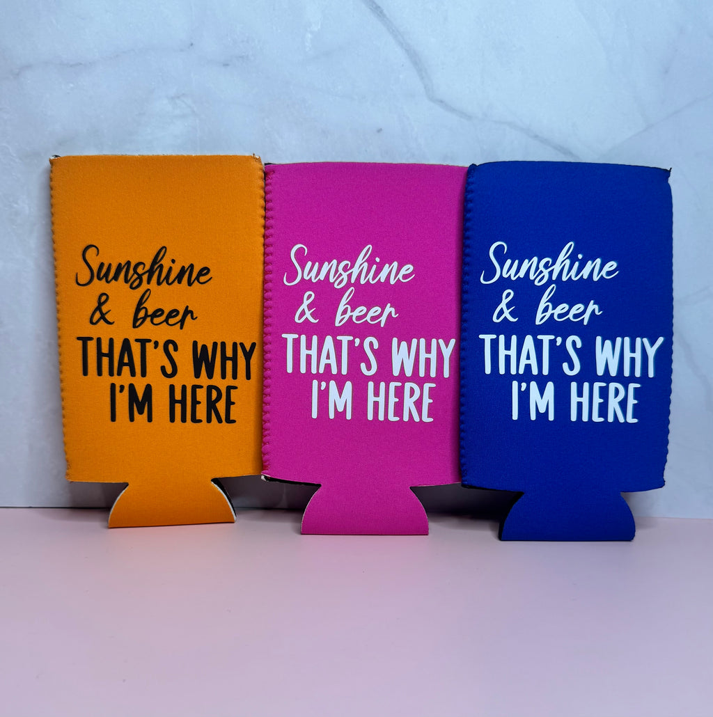 Sunshine & Beer Koozie