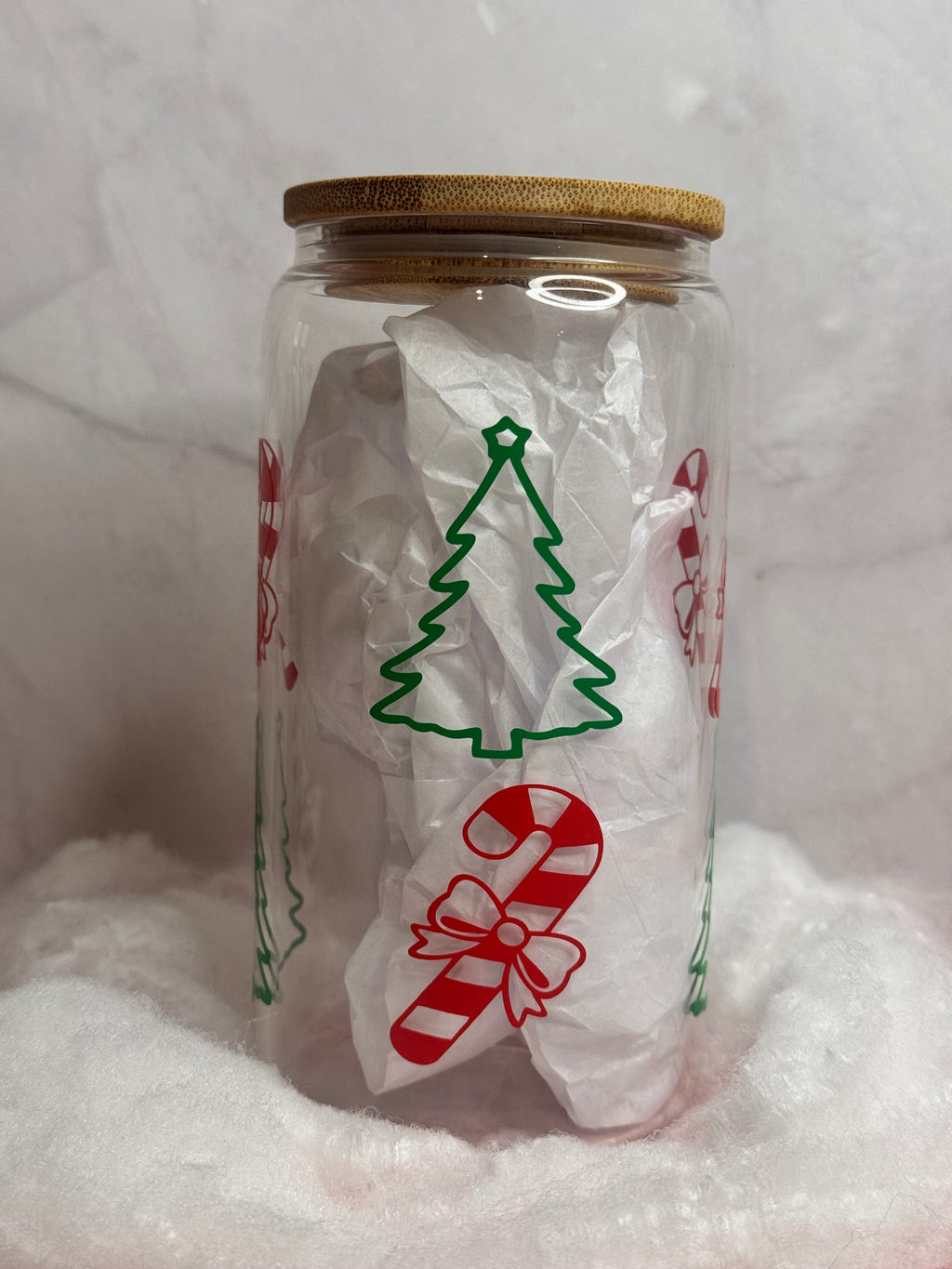 Christmas Tree and Candy Cane Tumbler