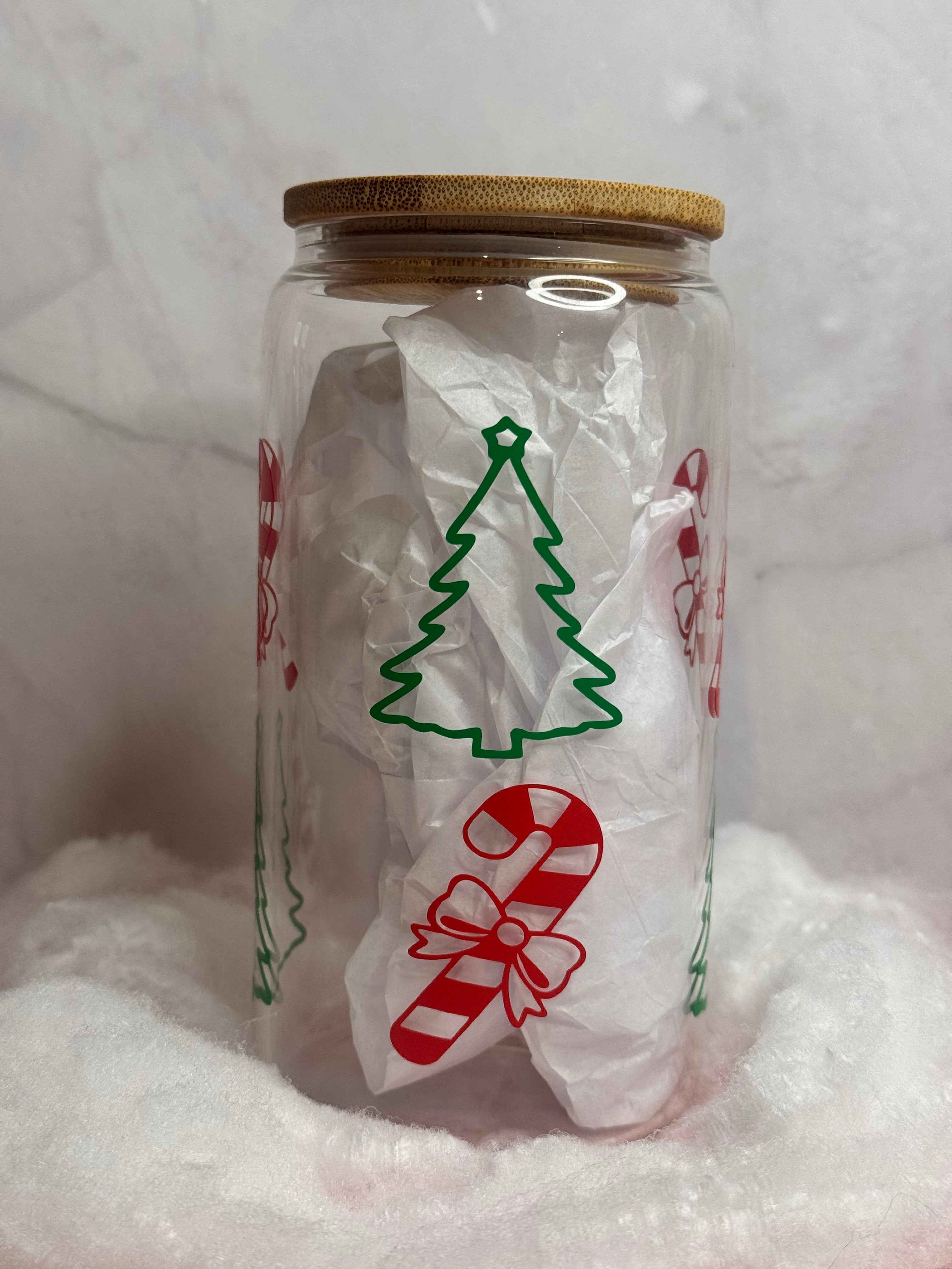 Christmas Tree and Candy Cane Tumbler