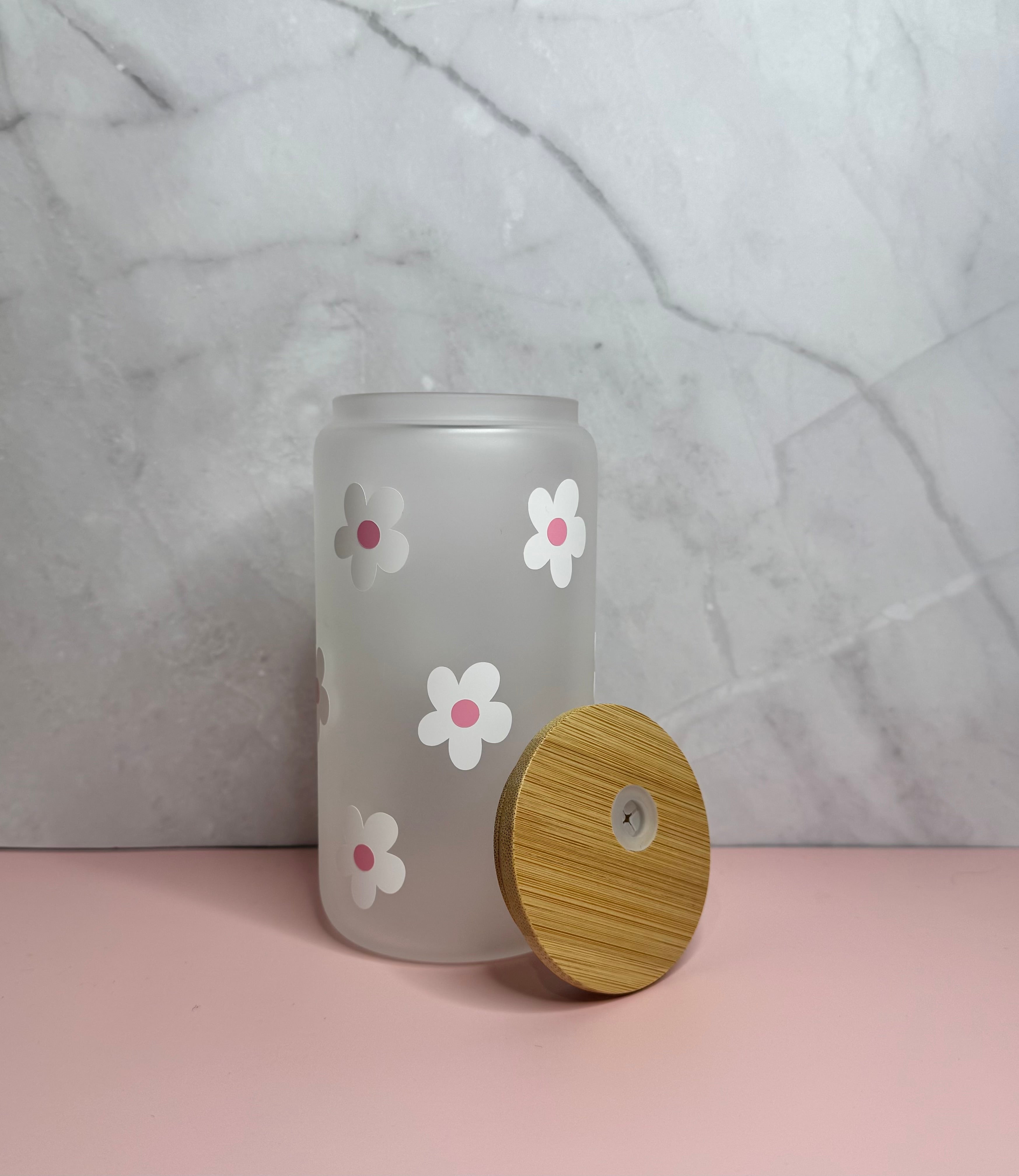 White Flowers Tumbler