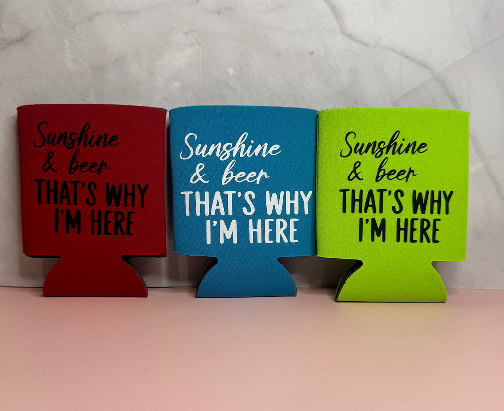Sunshine & Beer Koozie