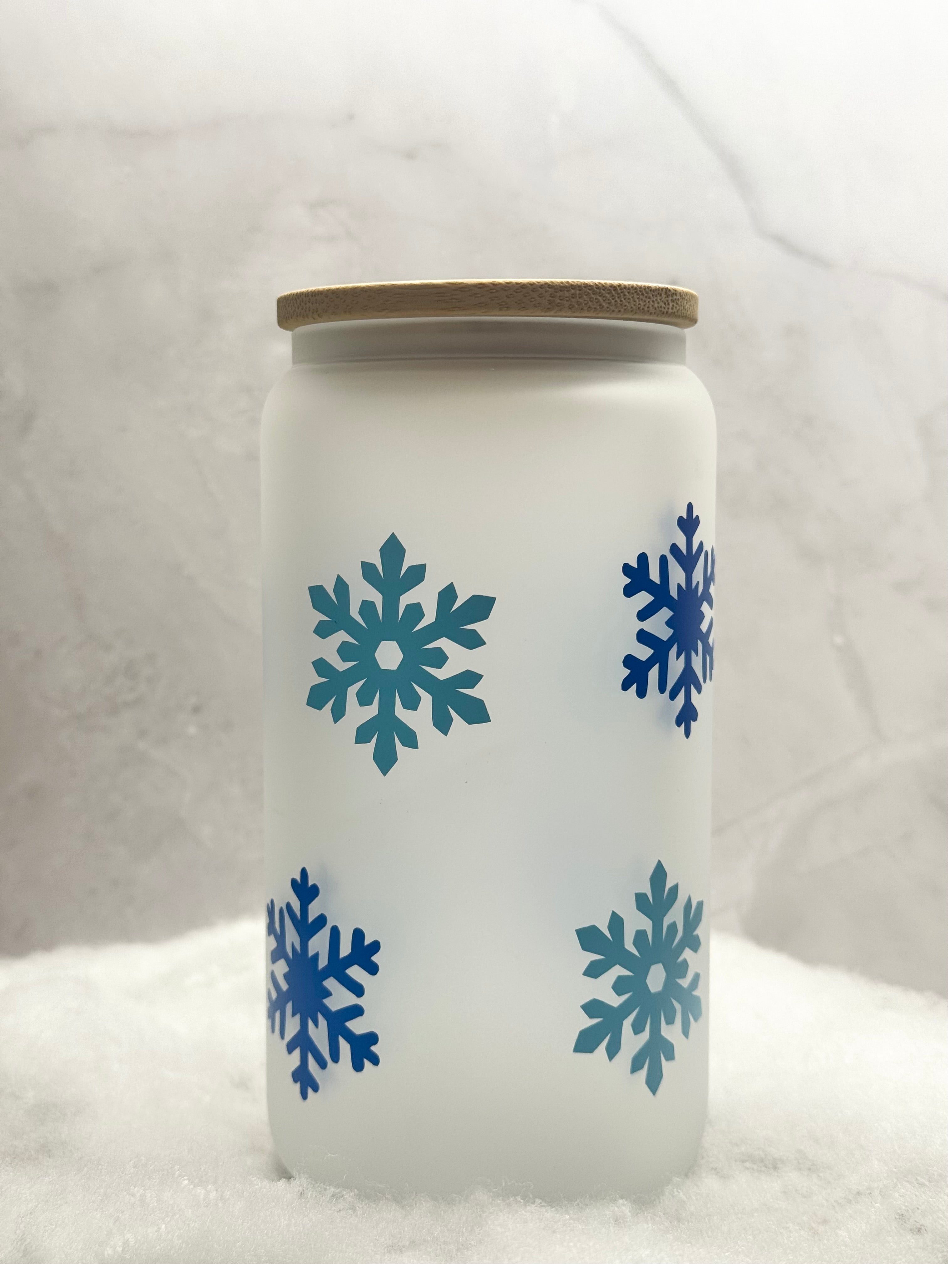 Let It Snow Snowflake Tumbler