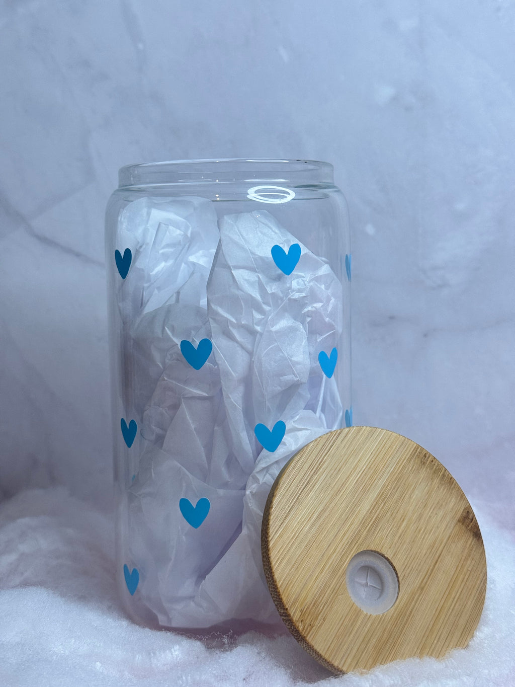 Mini Hearts Glass Tumbler