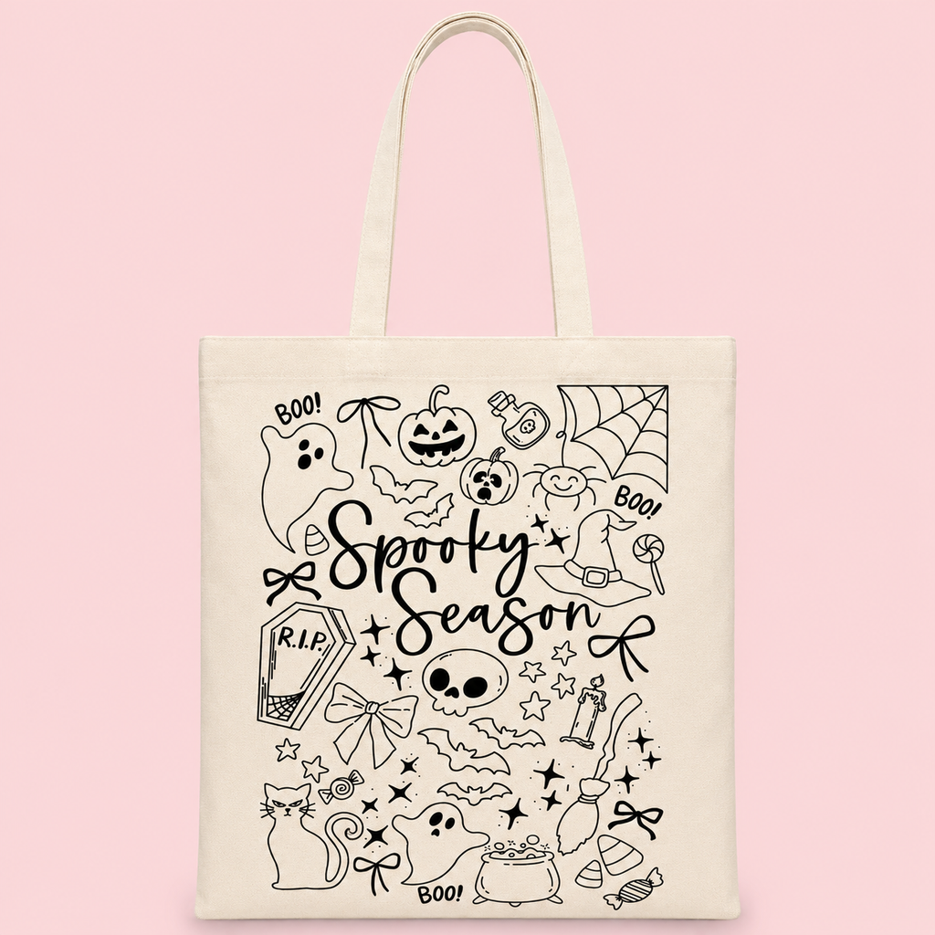 Halloween Doodle Tote Bag