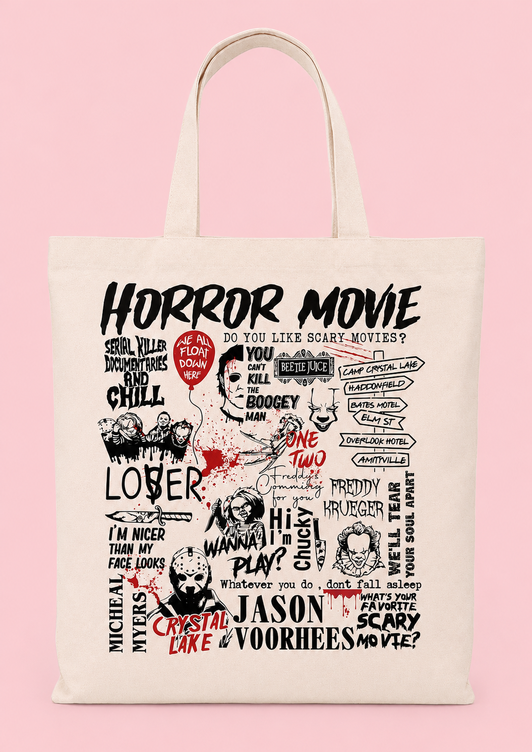 Horror Lover Tote Bag