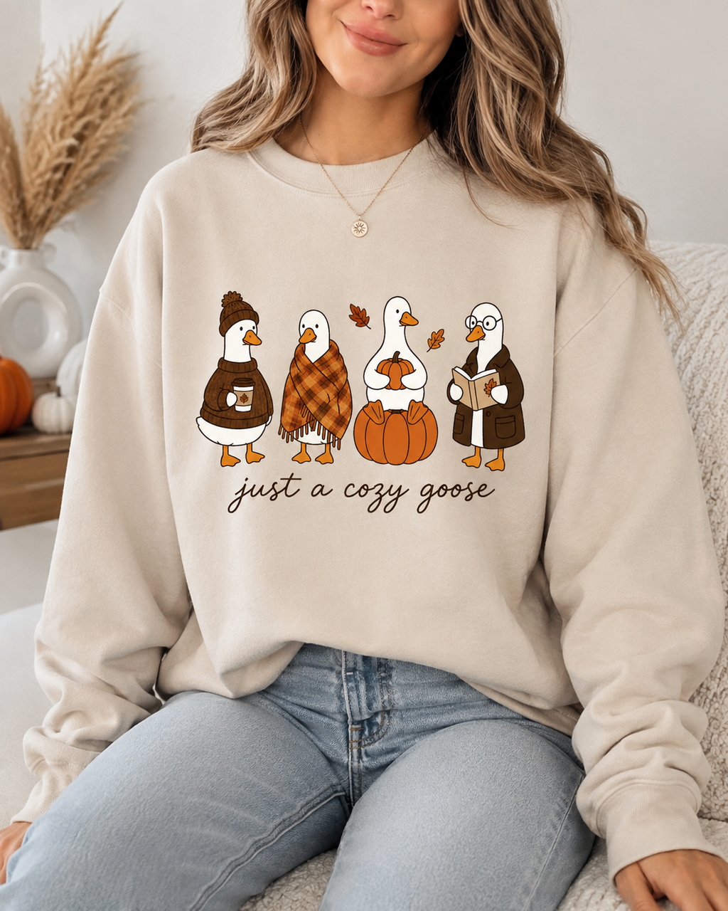 Just A Cozy Goose Crewneck
