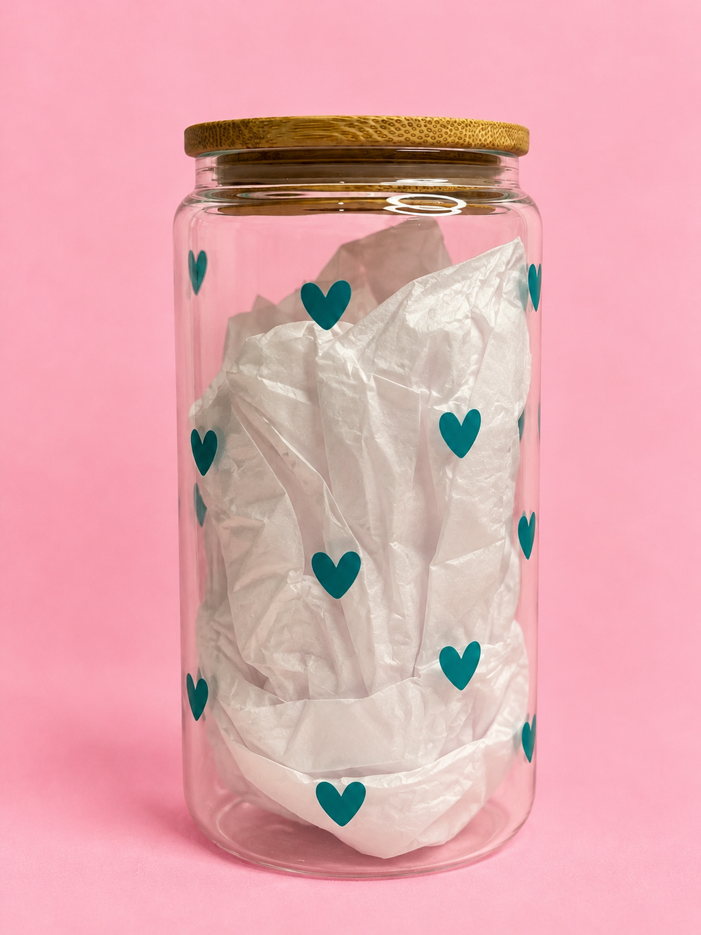 Mini Hearts Glass Tumbler